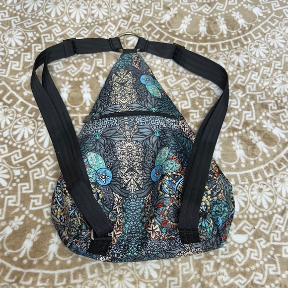 Artistic Patterned Backpack with Black Straps main image 11